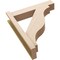 Ekena Millwork 6-in W x 26-in D x 30-in H Funston Block Rough Cedar Woodgrain TimberThane Outlooker, Primed Tan OUTUR060X26X30FST44RCPR - alternate 4